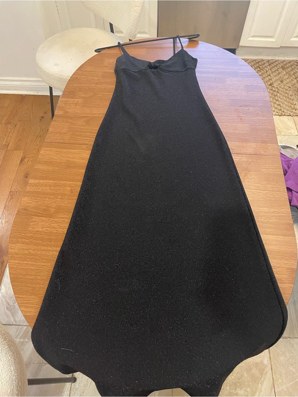 Black Sparkle Slip Dress - Brand Unknown